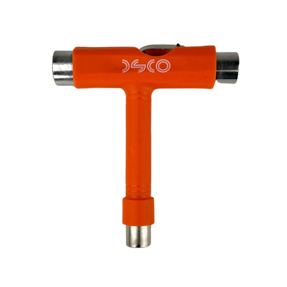 DSCO Roller Skate / Skateboard T Tool 3/8", 9/16” and 1/2” sockets orange - Lucky Skates