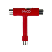 DSCO Roller Skate / Skateboard T Tool 3/8", 9/16” and 1/2” sockets red - Lucky Skates