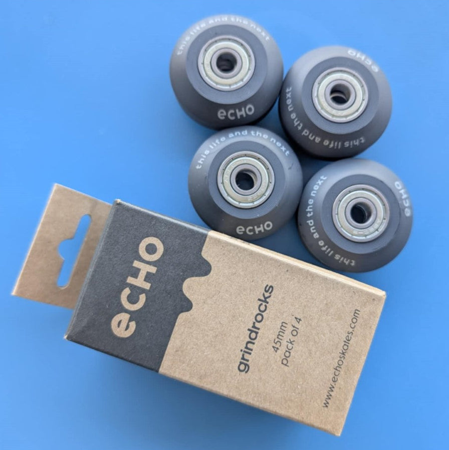 Echo Anti Rocker Aggressive Inline Wheels 45mm 101A + Bearings 4 Pack - Lucky Skates