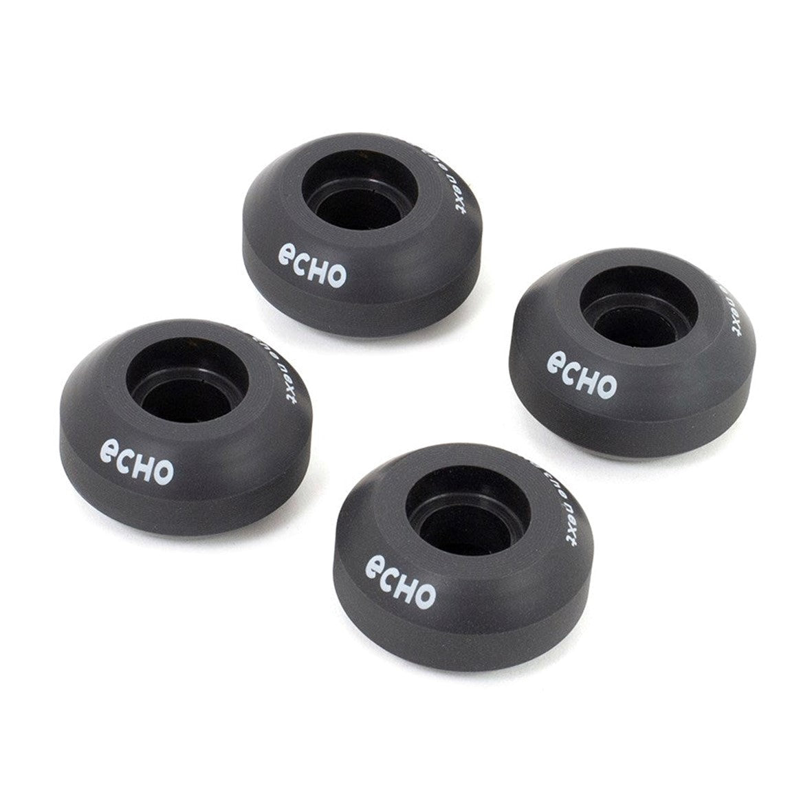 Echo Aggressive Inline Skate Anti Rocker Wheel + Bearings Black 4 pack - Lucky Skates