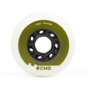Echo Drift urban Inline Skate Wheels White Green 80mm 85A - Lucky Skates