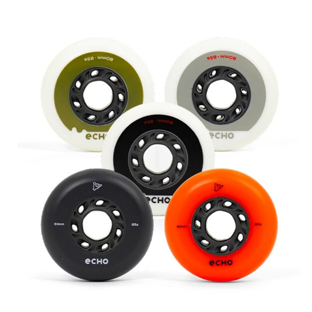 Echo Drift Aggressive Outoor Inline Skate Wheels 80mm 85a 5 different colours - Lucky Skates 