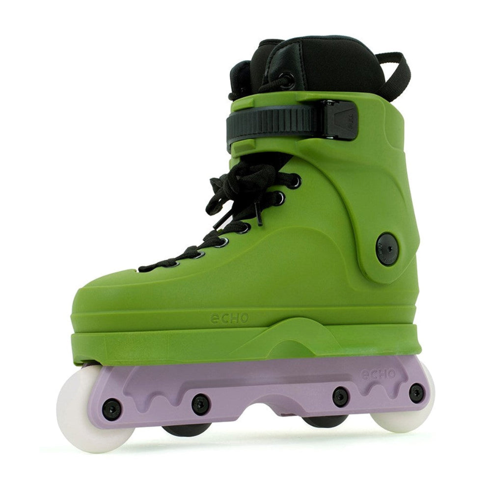 Echo Verve Green Purple Aggressive Inline Skates - Lucky Skates
