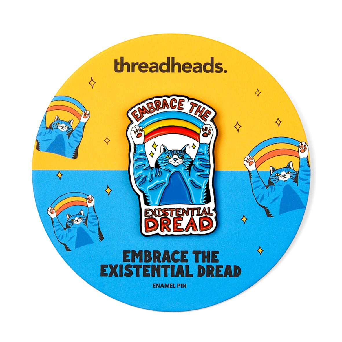 Threadheads Embrace the Existential Dread Pin - Lucky Skates