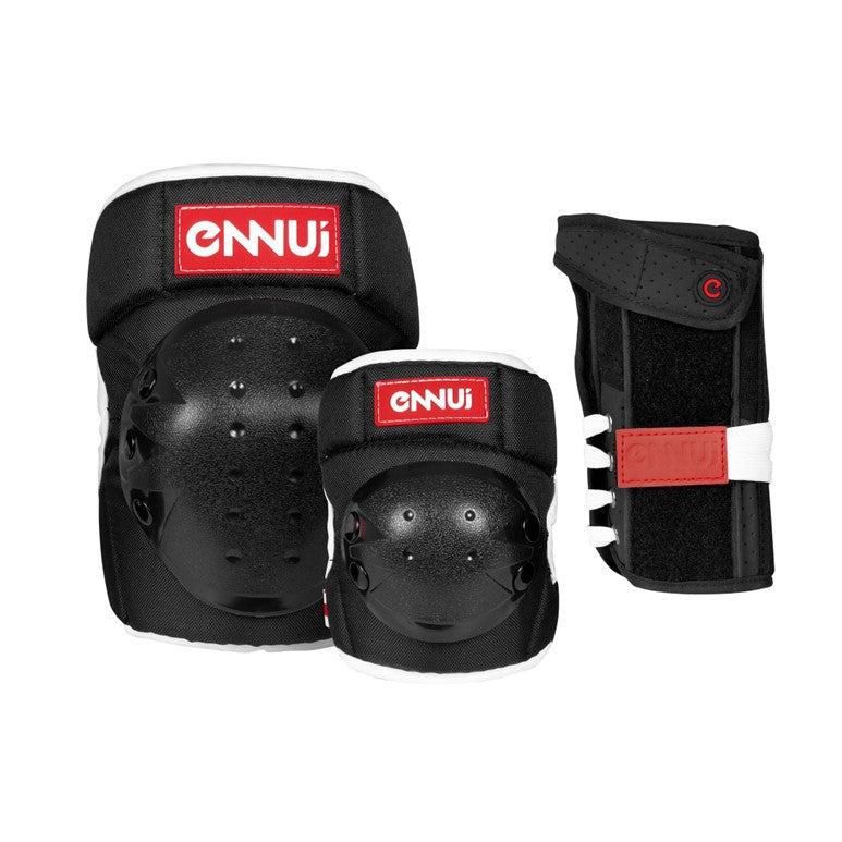 Ennui Park Padding 3 Set Knee Pads, Elbow Pads, Wrist Guards - Lucky Skates
