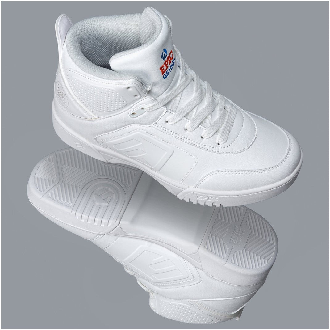 Epic Clean White Grind Shoes - Lucky Skates