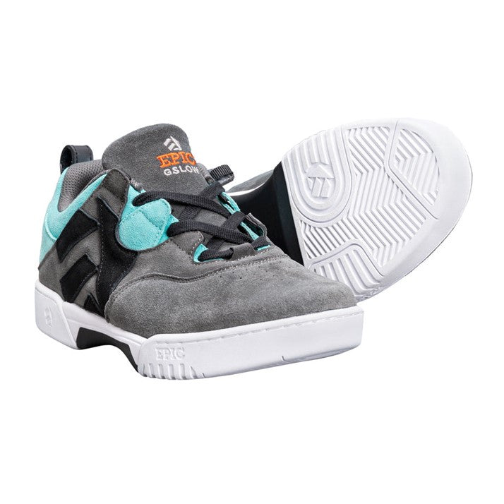 Epic Hype Grind Skate Shoes Grey Teal - Lucky Skates
