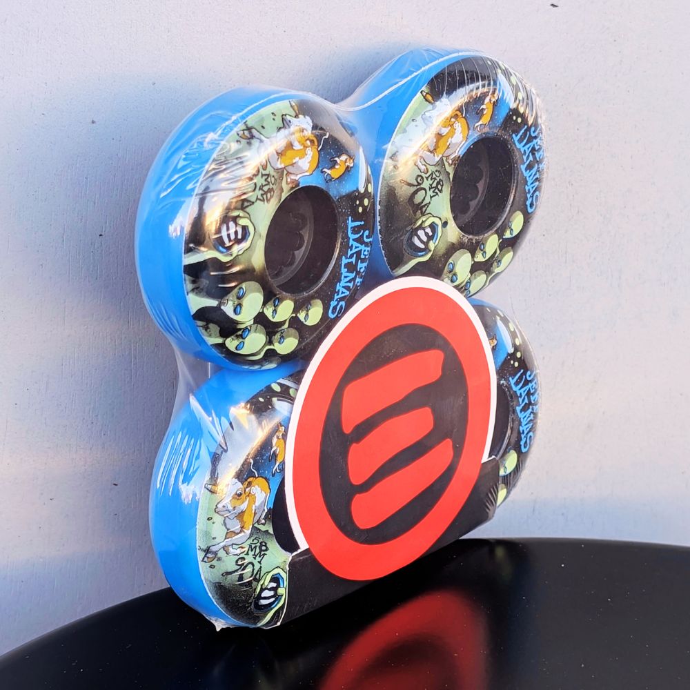 Eulogy Jeff Dalnas Alien Aggressive Blue Inline Wheels 58mm 90A 4 pack - Lucky Skates 