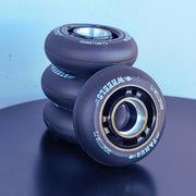 Famus CJ Alloy Aggressive Inline Wheels 64mm 92A 4 pack black - Lucky Skates