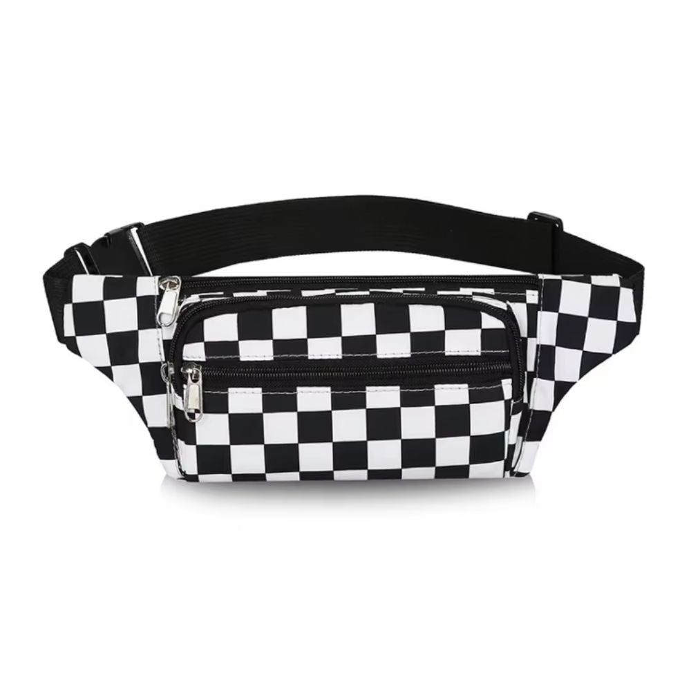 Black white fanny pack - Lucky Skates 
