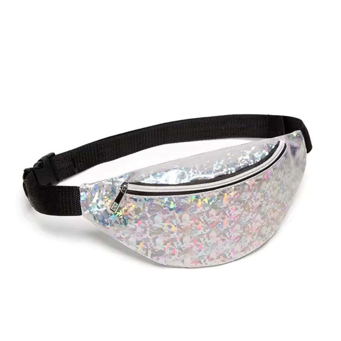 Holographic 1 Zip Fanny Pack