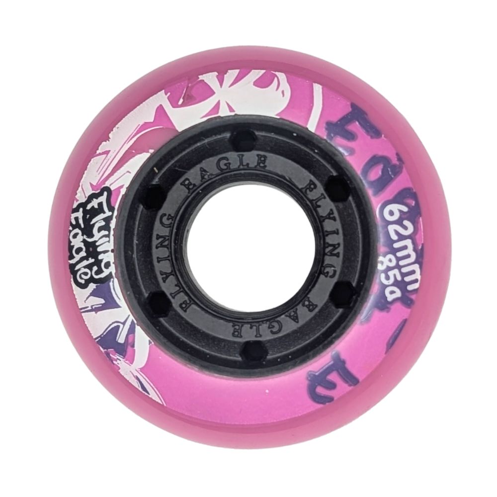 Flying Eagle Kids Inline Wheels 62mm 85A Pink - Lucky Skates 