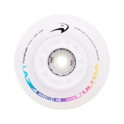 Flying Eagle Light Up LED Lazer Ultra  Inline Wheels Colour Shifting Rainbow 72mm 88A 4 Pack - Lucky Skates 