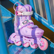 Flying Eagle S3 Cosmo Purple Lilac Pink  Children's Adjustable Inline Skates - Lucky Skates 