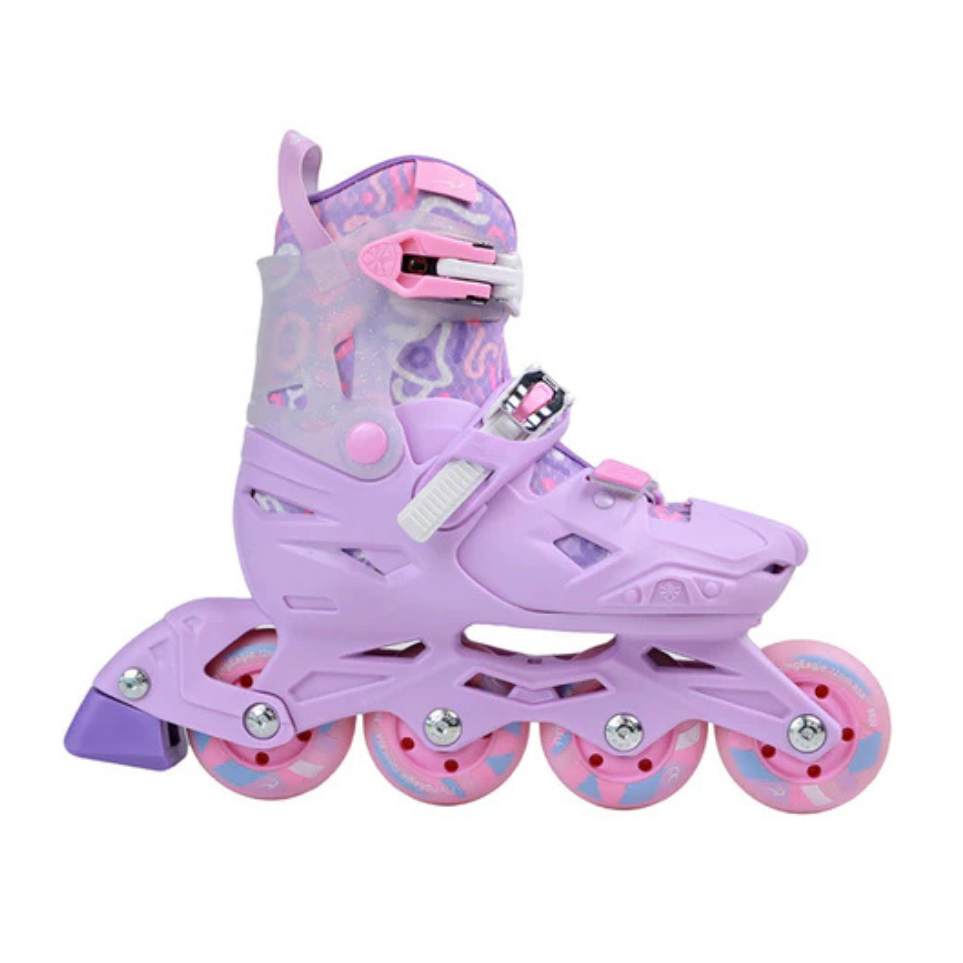 Flying Eagle S3 Cosmo Purple Lilac Pink  Children's Adjustable Inline Skates - Lucky Skates 