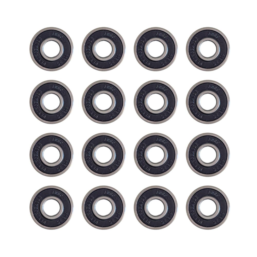Flying Eagle ABEC 7 Bearings 8mm No Box Black 16 Pack - Lucky Skates 