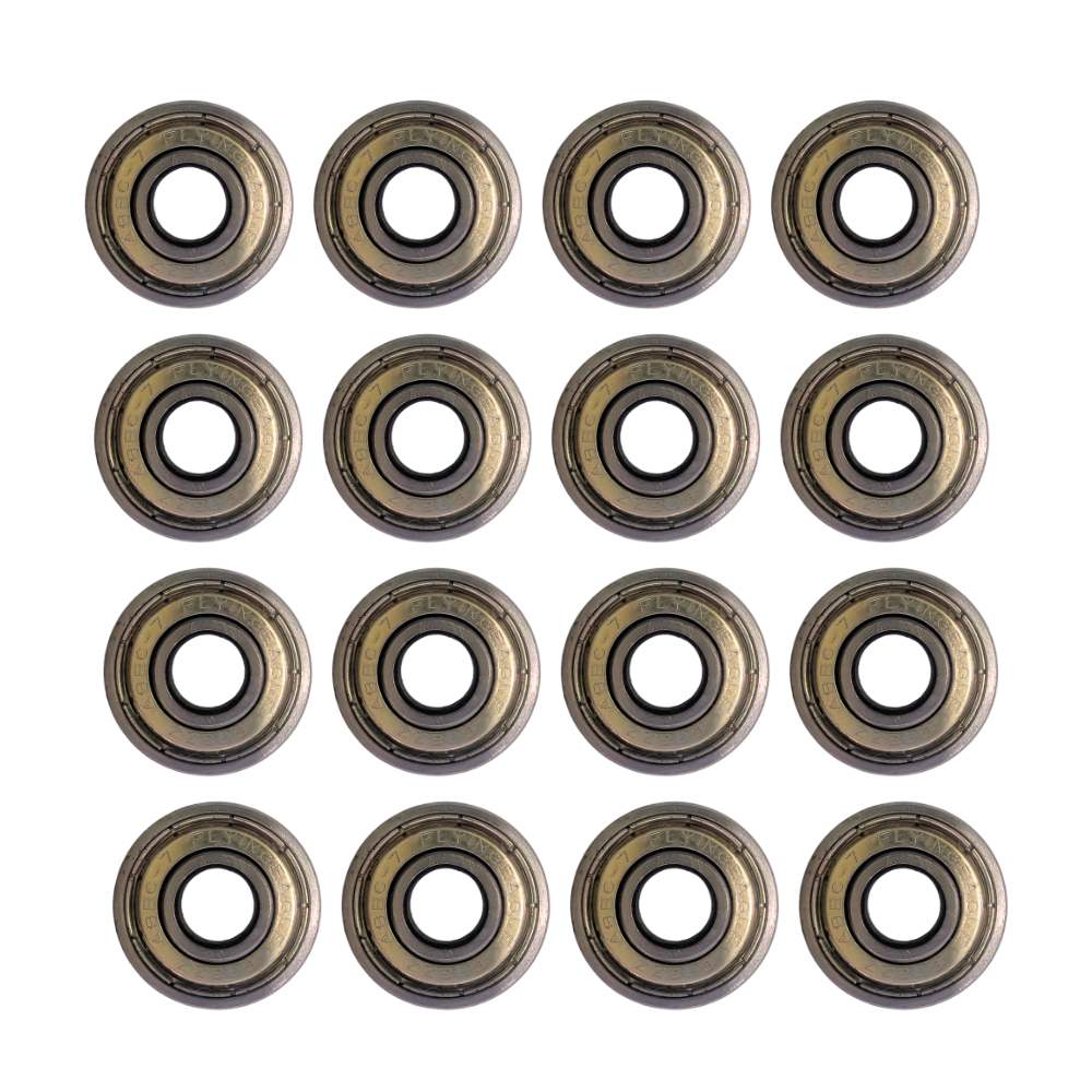 Flying Eagle ABEC 7 Skate Bearings 8mm Pack Sealed 16 Pack - Lucky Skates 