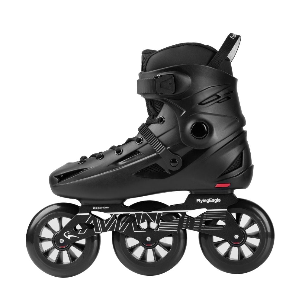 Flying Eagle Avian 110mm Urban Black Inline Tri Skates - Lucky Skates 