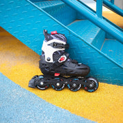 Kids Adjustable Flying Eagle S5 Pro Buzz Inline Skates Black Red Blue - Lucky Skates 