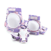 Flying Eagle Womens Cobet Skate Padding Set Knee Pads, Elbow Pads, Wrist Guards Pink Purple - Lucky Skates 