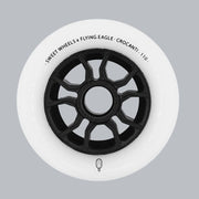 Flying Eagle Crocanti Sweet Inline Skate Rollerblade Wheels 110mm 88A White - Lucky Skates 