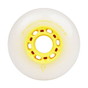 Flying Eagle Ice Cream Inline Skate Rollerblade Outdoor Wheels 80mm 86A White Yellow - Lucky Skates 