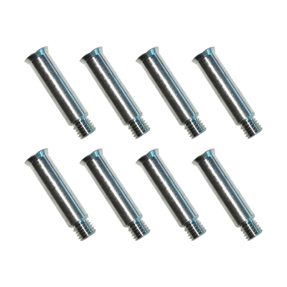 Powerslide Inline Skate Axle Hex 8mm Silver 8 pack - Lucky Skates 
