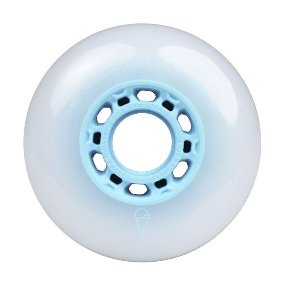 Flying Eagle Ice Cream Blue Moon Inline Skate Wheels 80mm 86A - Lucky Skates 