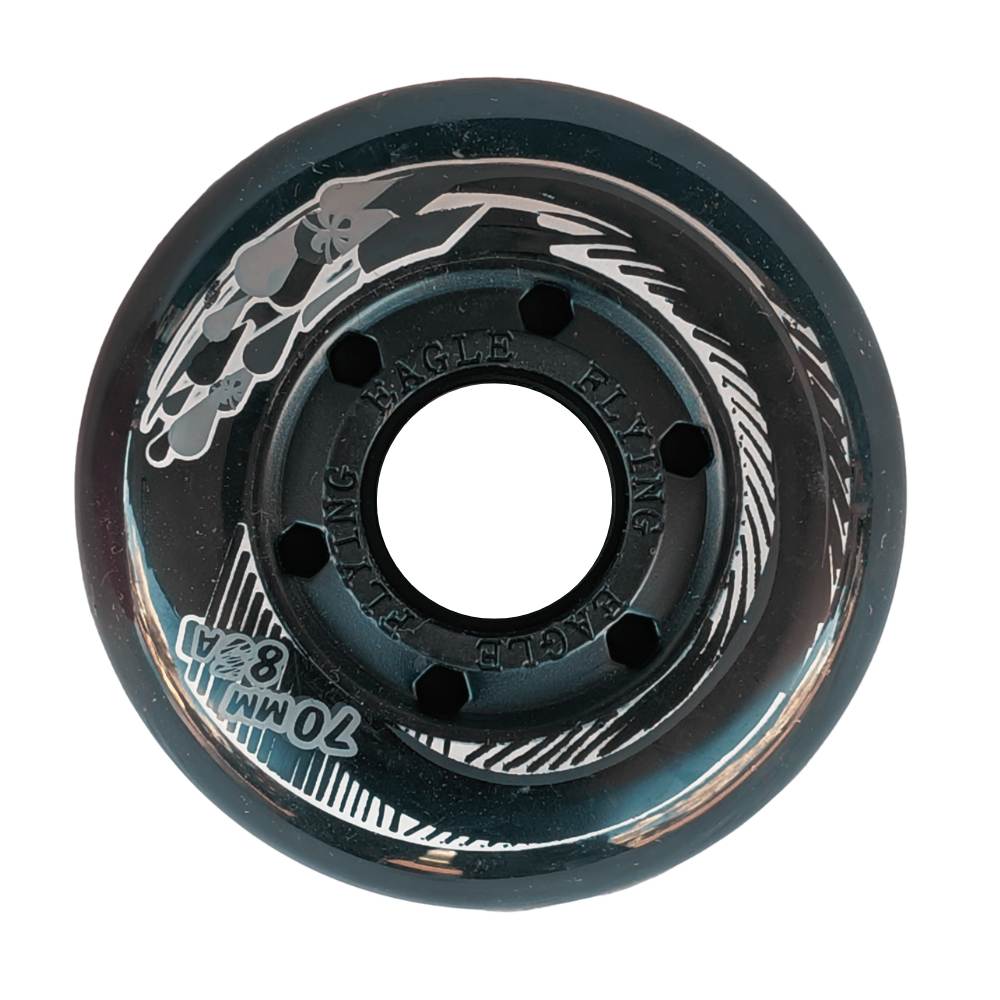 Flying Eagle Kids Inline Skate Wheels 70mm 85A Black - Lucky Skates 