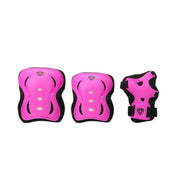 Flying Eagle V5 Junior Childrens Pad Set Black Knee Pad, Elbow Pad Wrist Guards - Lucky Skates 