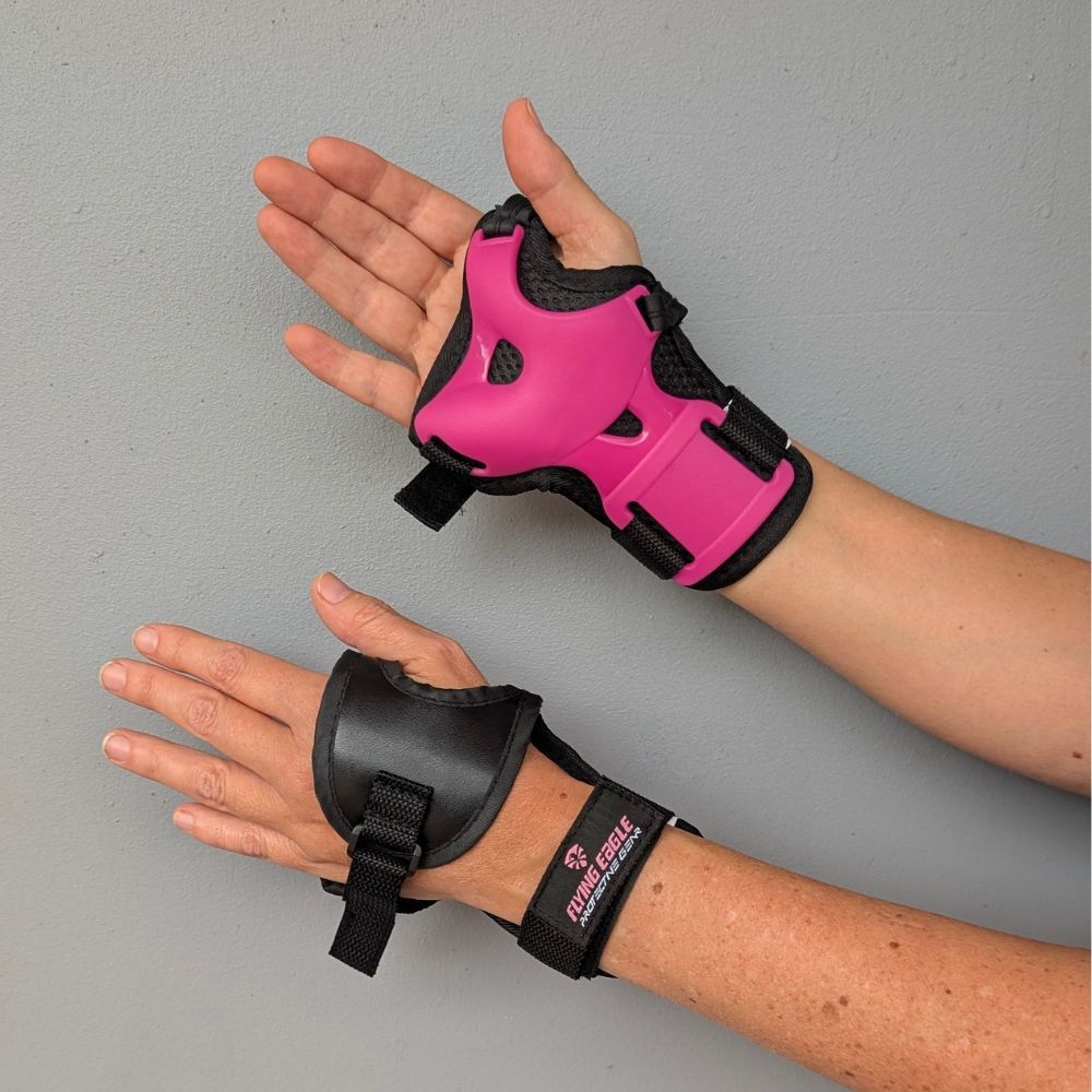 Flying Eagle V5 Junior Pad Set Pink  Wrist Guards - Lucky Skates 