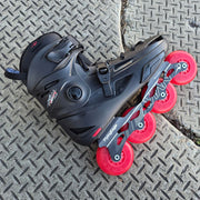 Flying Eagle Lazer Red Light Up Inline Skate Wheels LED 80mm 88A - Lucky Skates 