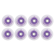 Flying Eagle Light Up LED Lazer Wheels Inline Wheels 88A Purple 8 Pack - Lucky Skates 