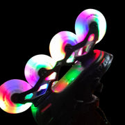 Flying Eagle SOL Light Up Inline Wheels Multicolour Rainbow  LED Inline Skate Wheels 88a - Lucky Skates