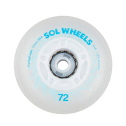 Flying Eagle SOL Light Up Inline Wheels Multicolour Rainbow  LED 72mm  Inline Skate Wheels 88a - Lucky Skates