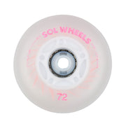 Flying Eagle SOL Light Up Inline Wheels Pink LED Inline Skate Wheels 88a - Lucky Skates