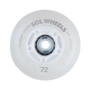 Flying Eagle SOL Light Up Inline Wheels White LED Inline Skate Wheels 88a - Lucky Skates
