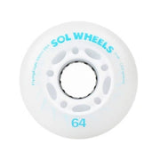 Flying Eagle SOL Light Up Inline Wheels Blue LED Inline Skate Wheels 64mm 88a - Lucky Skates