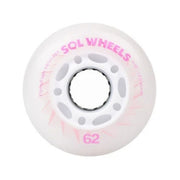 Flying Eagle SOL Light Up Inline Wheels Pink LED Inline Skate Wheels 62mm 88a 8 Pack - Lucky Skates