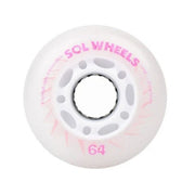 Flying Eagle SOL Light Up Inline Wheels Pink LED Inline Skate Wheels 64mm 88a 8 Pack - Lucky Skates