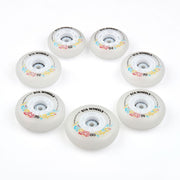 Flying Eagle SOL Light Up Inline Wheels Multicolour Rainbow  LED 72mm  Inline Skate Wheels 88a 8 Pack - Lucky Skates