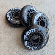 Flying Eagle Nest Black Inline Skate Wheels 80mm 85A - 4 Pack - Lucky Skates 