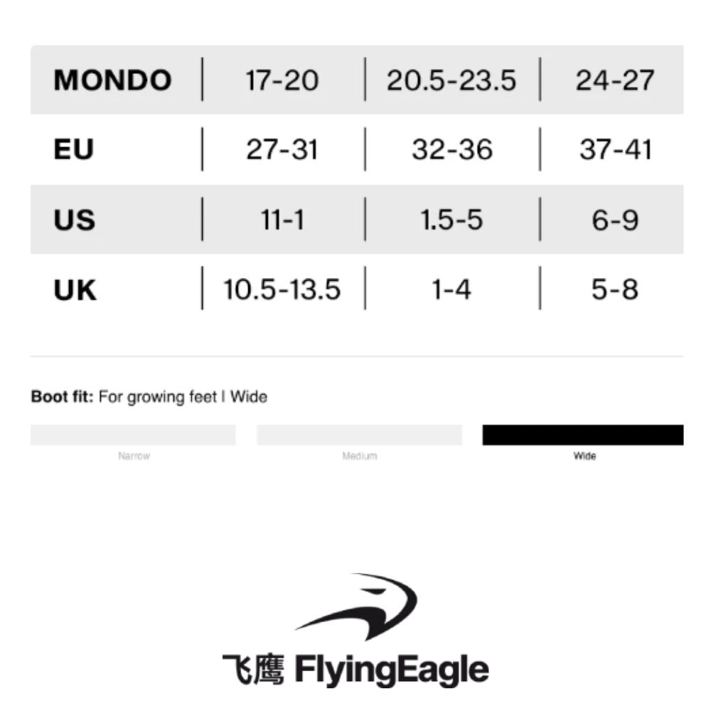 Flying Eagle Size Chart Kids Adjustable Nimbus Inline Skates - Lucky Skates 