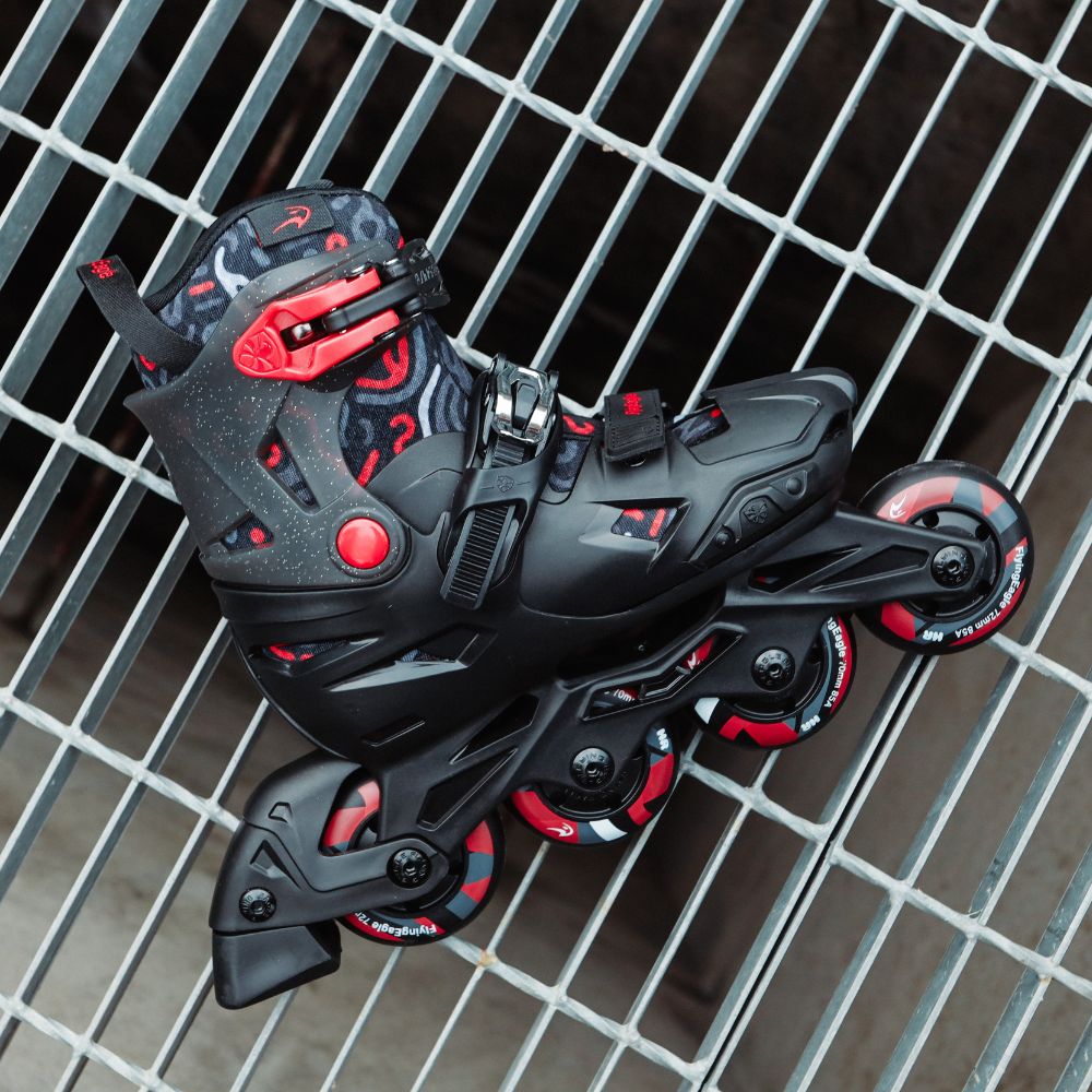 Flying Eagle S3 Cosmo Black Children's Adjustable Inline Skates - Lucky Skates 
