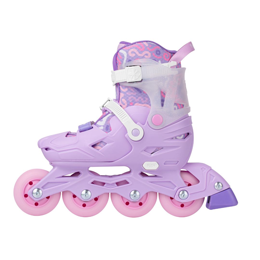 Flying Eagle S3 Cosmo Purple Lilac Pink  Children's Adjustable Inline Skates - Lucky Skates 