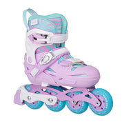 Flying Eagle S5 Pro Buzz Purple Children's Adjustable Inline Skates Purple teal Aqua - Lucky Skates 