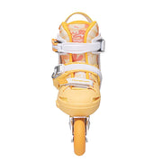 Flying Eagle S5 Pro Buzz Yellow Orange Children's Adjustable Inline Skates - Lucky Skates 