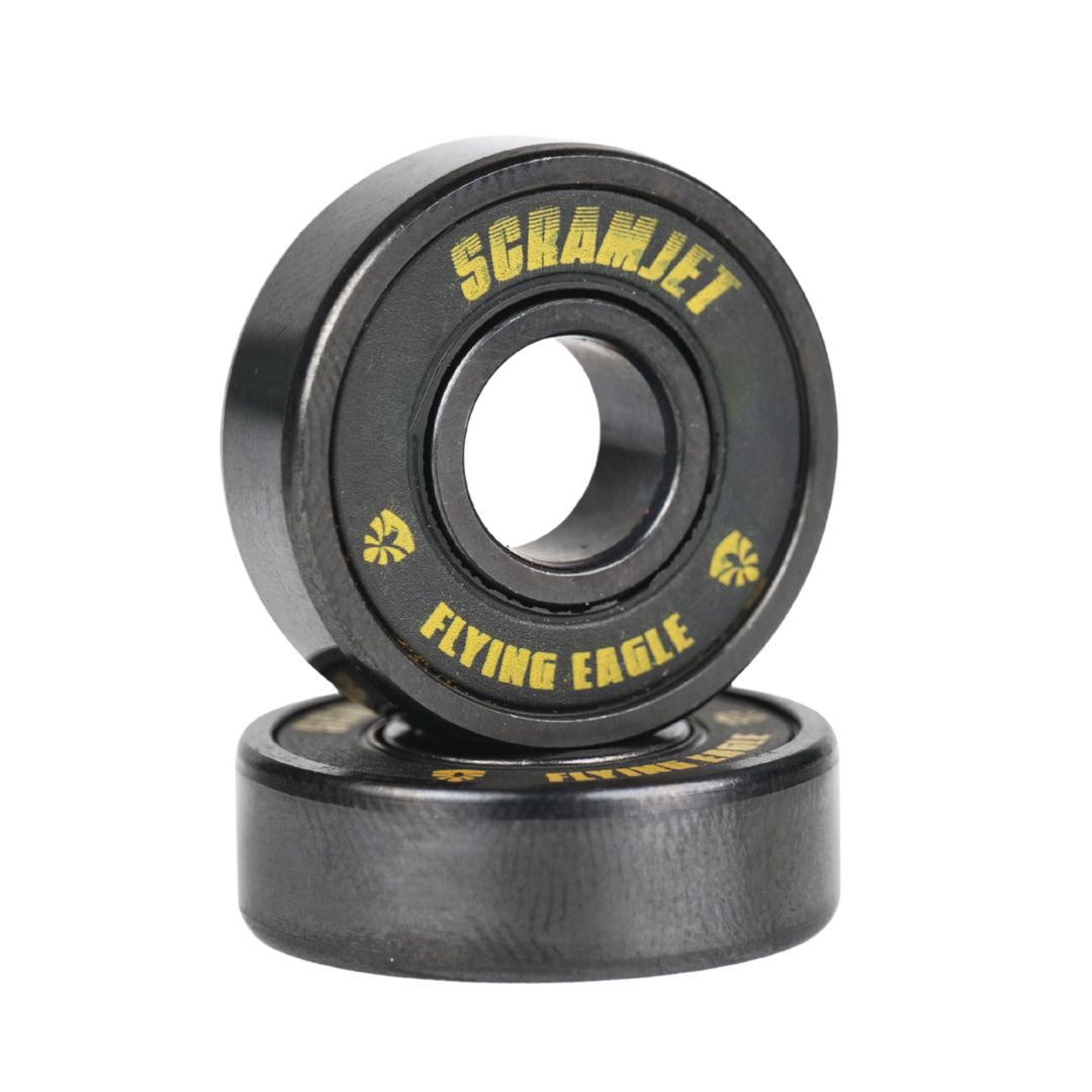 Flying Eagle Scramjet Ceramic Black Skate Ball Bearings 608 8mm - Lucky Skates 