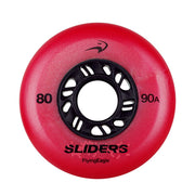 Flying Eagle Sliders Inline Skate Wheels 80mm 90A Red - Lucky Skates 