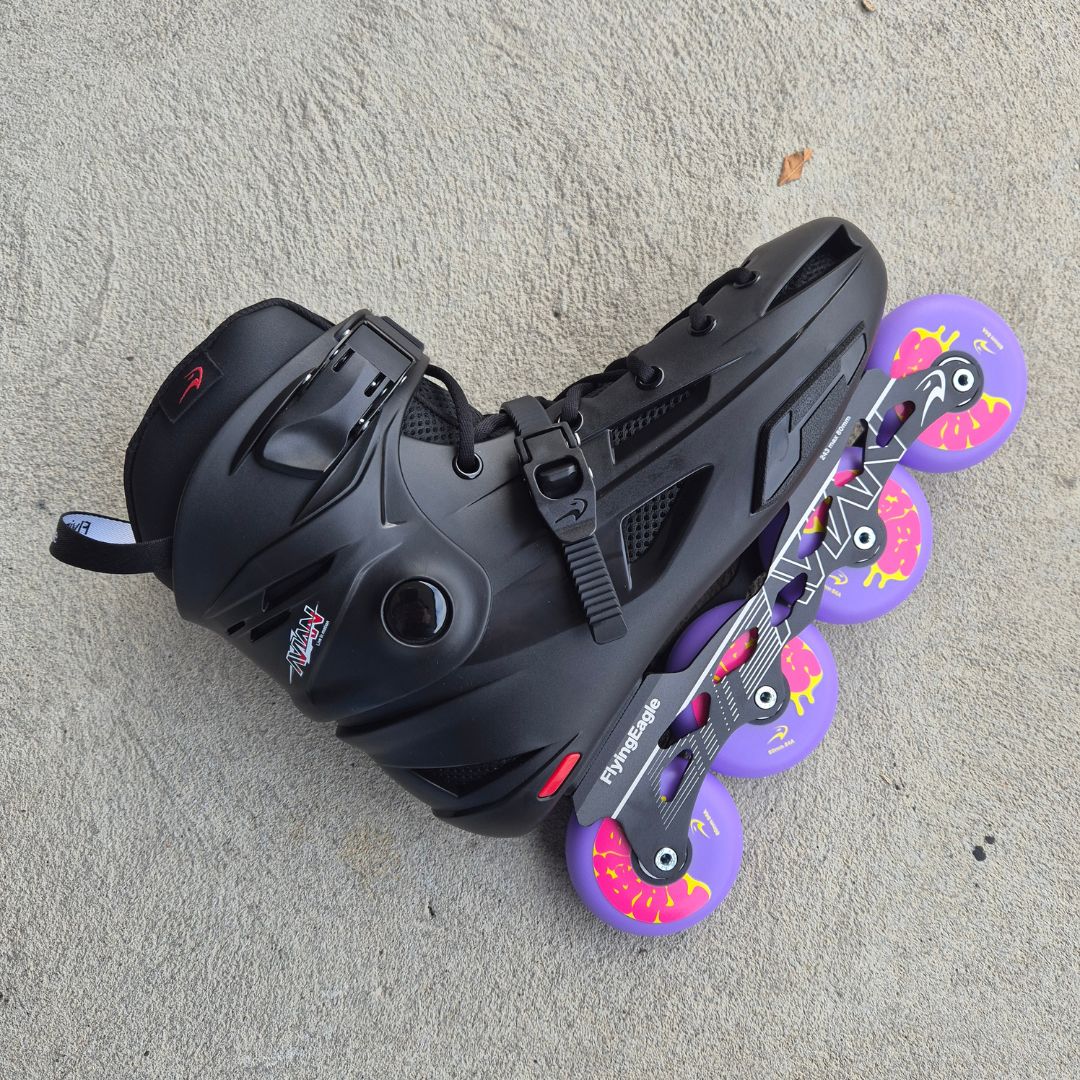 Flying Eagle Taffies Outdoor Inline Skate Wheels 80mm 84a Purple - Lucky Skates 